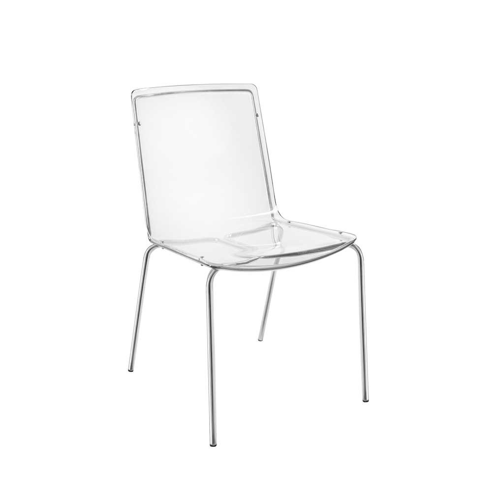 Iplex Design Milano conjunto de dos sillas en plexiglás y metal | kasa-store