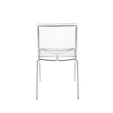 Iplex Design Milano ensemble de deux chaises en plexiglas et métal | kasa-store