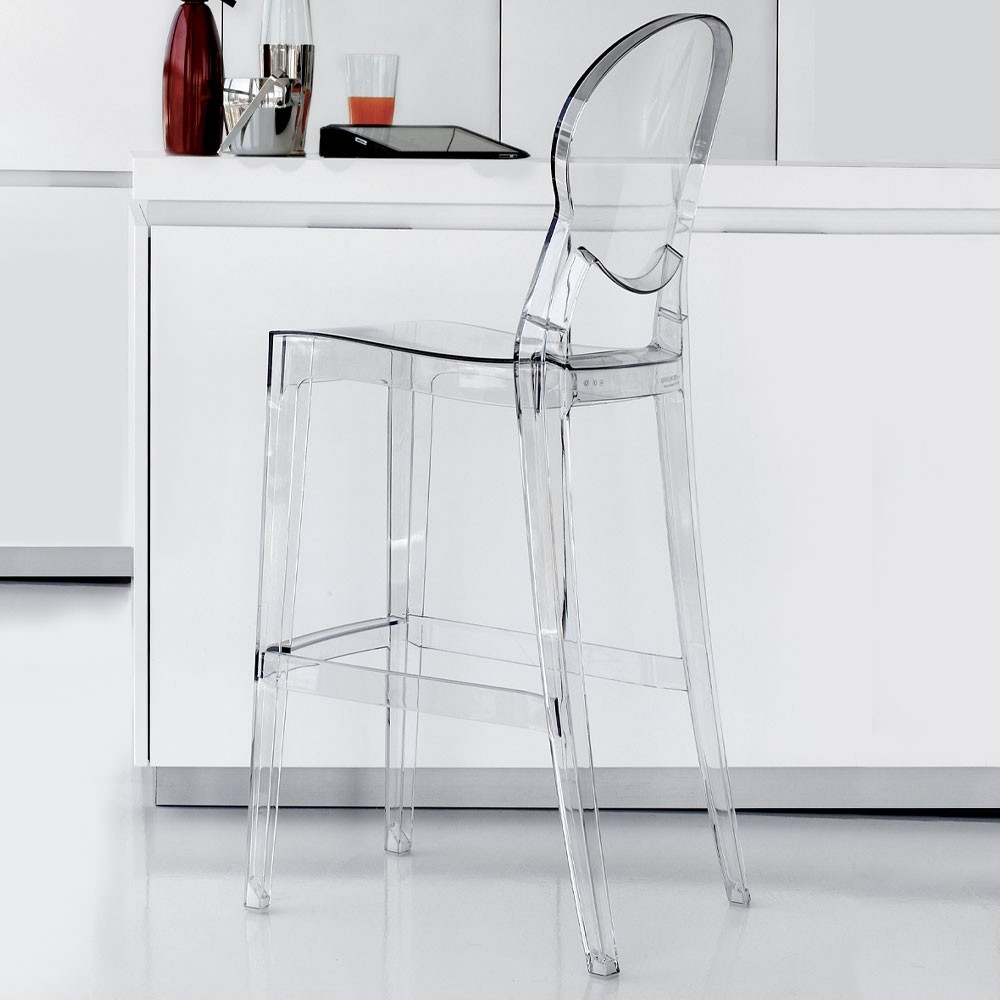 La Seggiola Ink Stool set of two polycarbonate stools | kasa-store