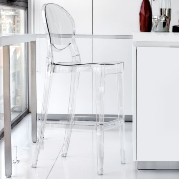 La Seggiola Ink Stool set of two polycarbonate stools | kasa-store
