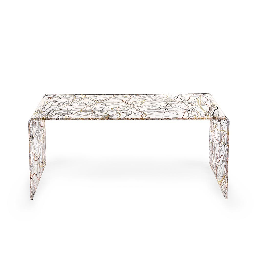 Iplex design Milvio plexiglass coffee table | kasa-store