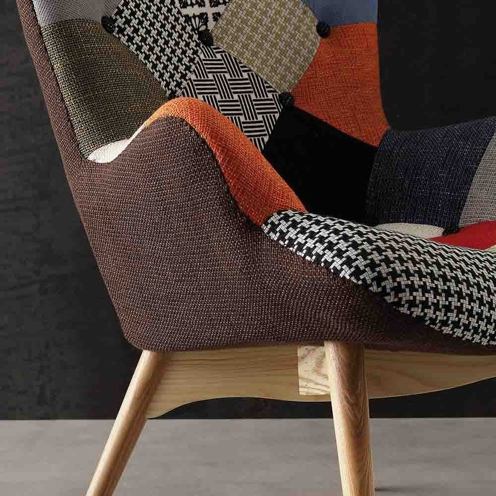Sweet Home patchwork armchair by La Seggiola