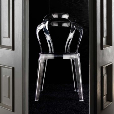 Regenboog transparante stoel van La Seggiola | kasa-store