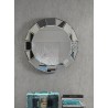 19 Stones mirror with frame of segments of round wall mirror. Suitable for bathrooms or bedrooms