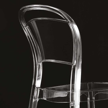La Seggiola Voilà transparenter Stuhl für Wohnzimmer und Küche | kasa-store
