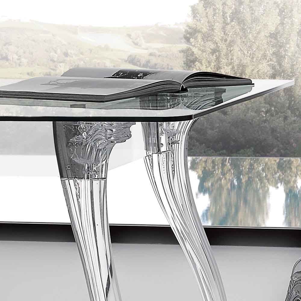 Fester transparenter Tisch Regina von La Seggiola | kasa-store