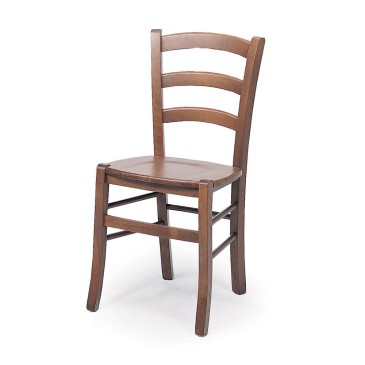 Paesana stoel van La Seggiola geheel gemaakt van massief hout