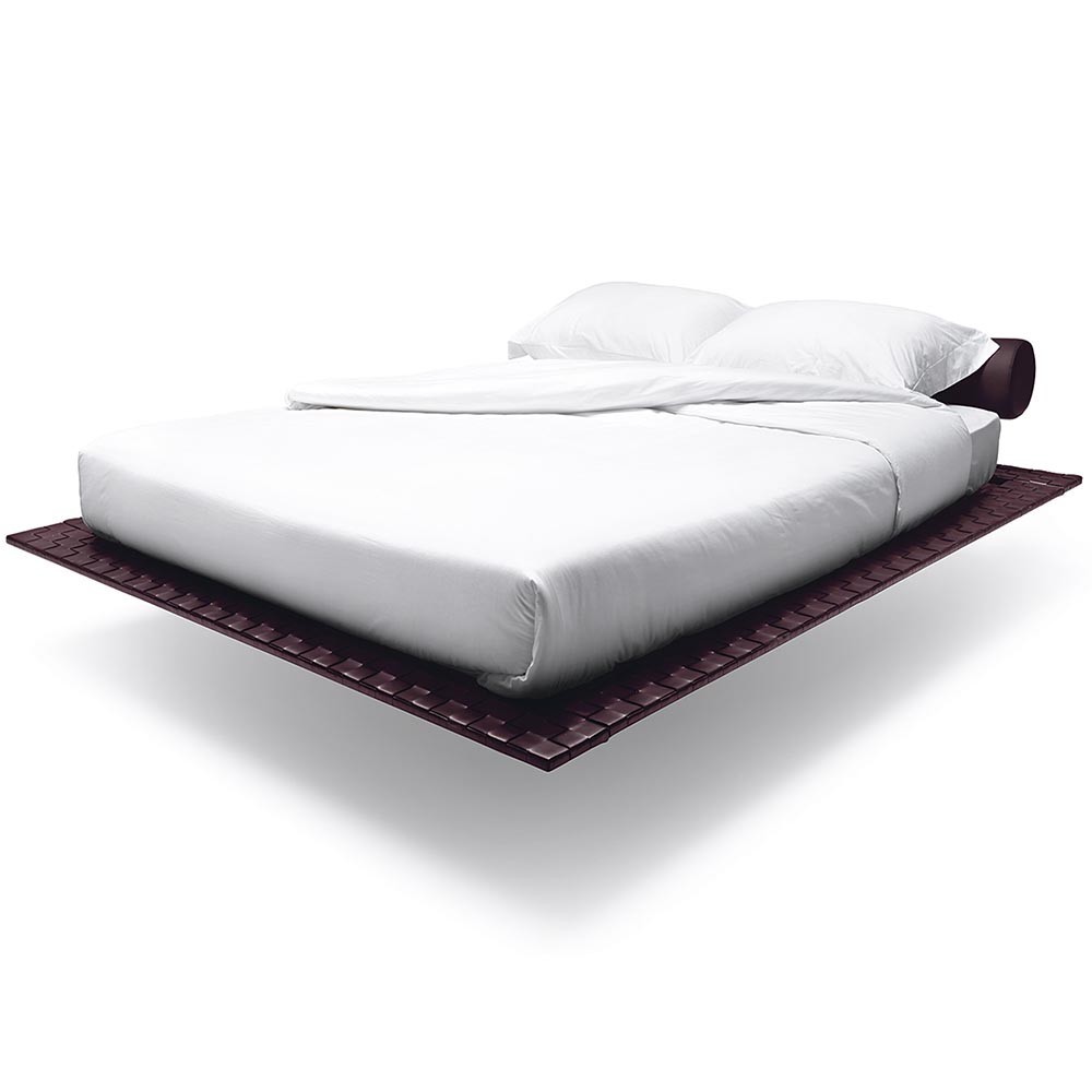 Noctis Flamingo Net double bed in leather | kasa-store