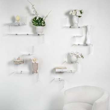 Collection d'étagères en plexiglas Iplex Design Va-Et-Vient
