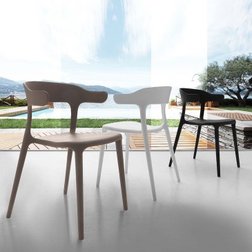 La Seggiola Brera stol med armlener i ulike utførelser | kasa-store