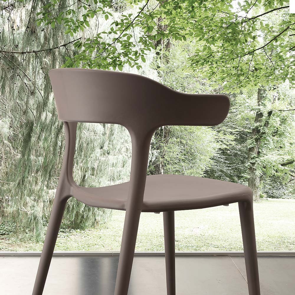 La Seggiola Brera chair with armrests in various finishes | kasa-store