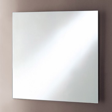 Miroir de salle de bain bord poli avec prise et interrupteur