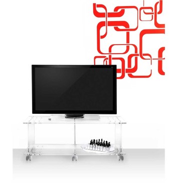 Iplex Design Imago TV stand made of plexiglass