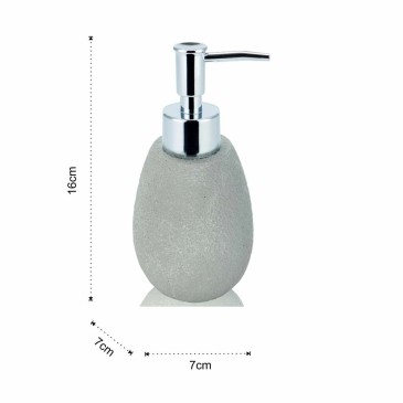 Tomasucci Cement countertop bathroom soap dispenser in polyresin