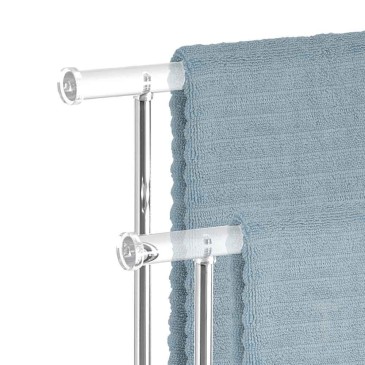 Steel and acrylic towel rack by Tomausucci