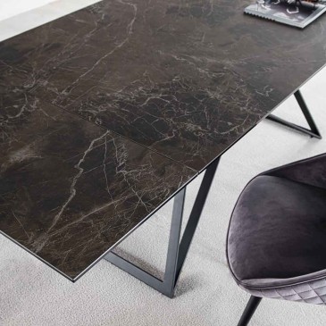La Seggiola ausziehbarer Tisch Architrav geeignet für Wohn- oder Esszimmer