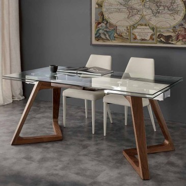 The Seggiola extendable table Gaudì with a minimal design | kasa-store