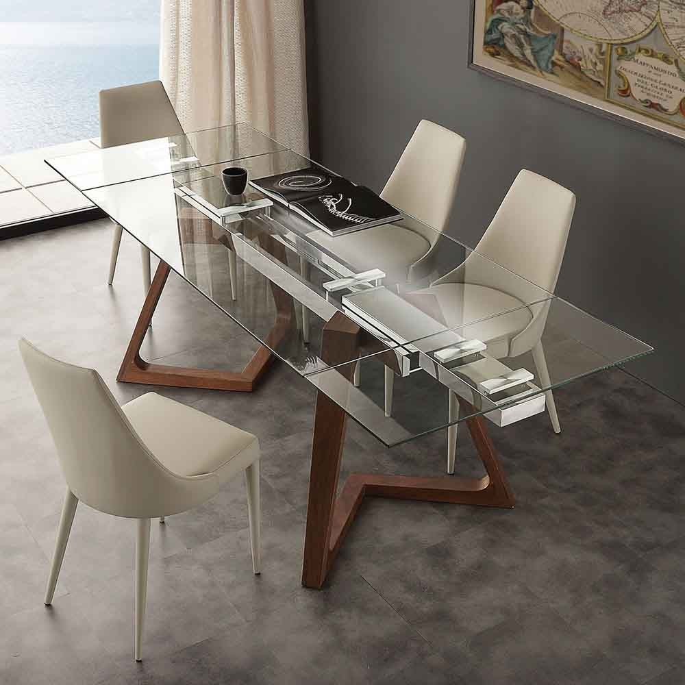 Seggiola jatkettava pöytä Gaudì minimalistisella muotoilulla | kasa-store