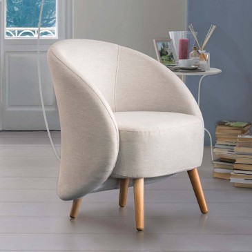 Frac modern armchair by La Seggiola | kasa-store