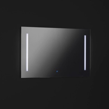 Kio bathroom mirror with front led lighting and touch sensor