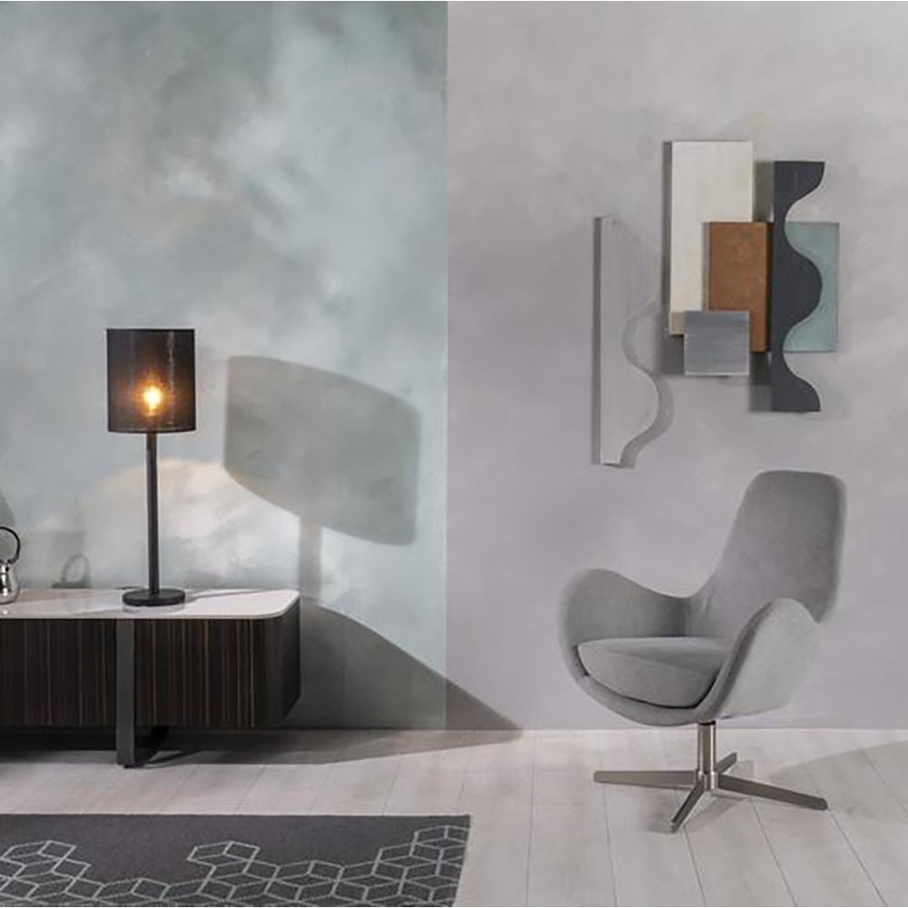 Olga Stones swivel armchair of high design