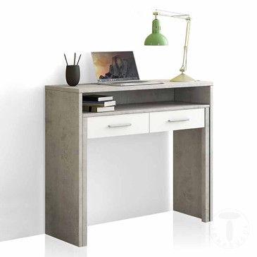 Tomasucci konsol-skrivbord Hidden Cement| Kasa-Store