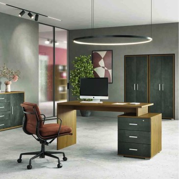 Sarmog desk with 3 drawers available in various finishes