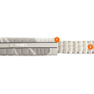 Comfort double mattress with pocket springs