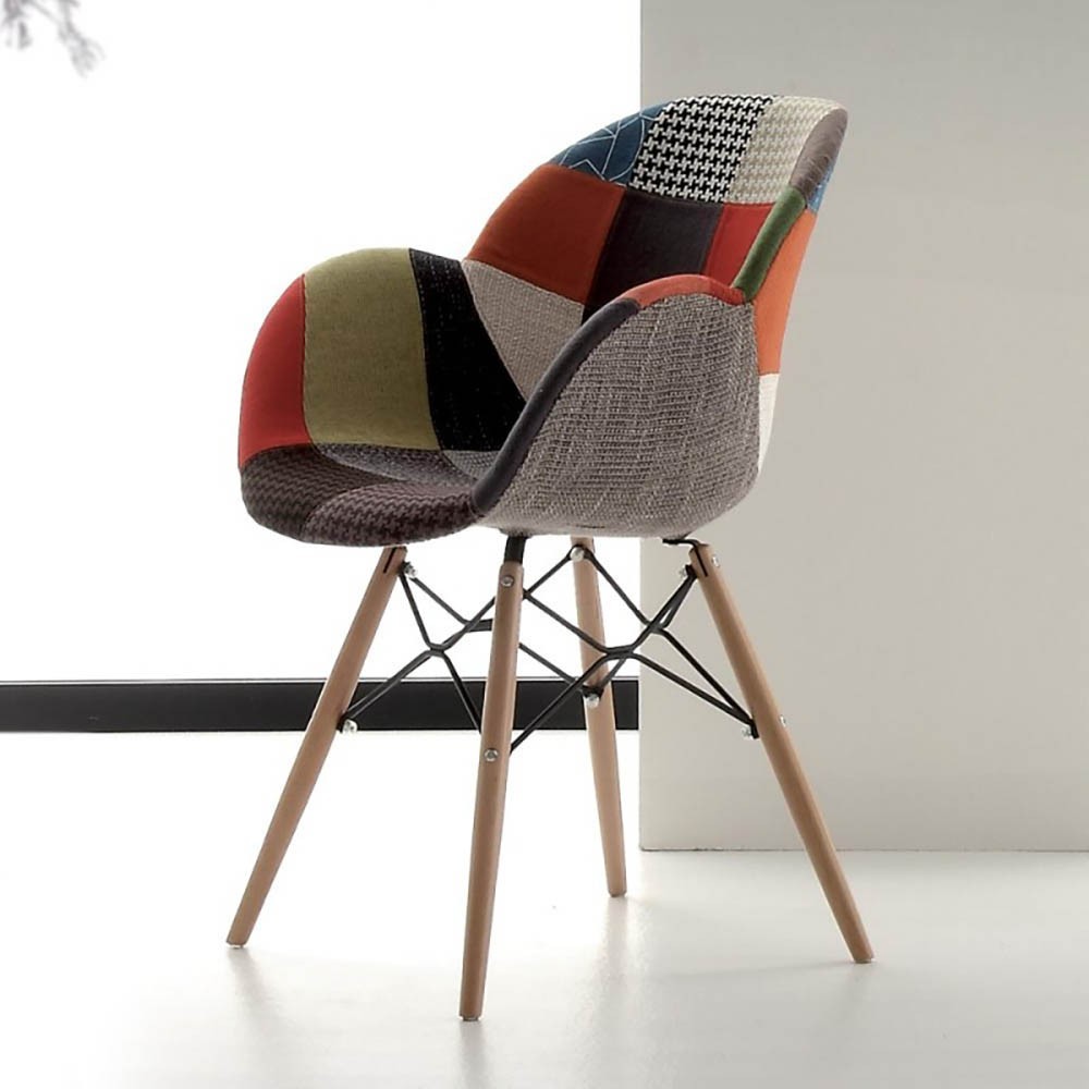 The Seggiola Lotus Patch patchwork armchair | kasa-store