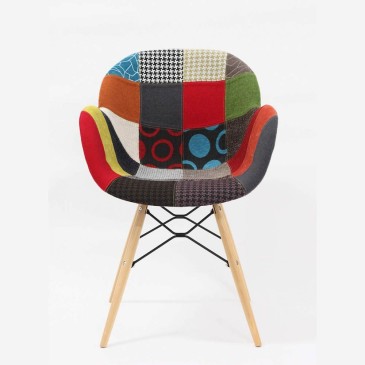 The Seggiola Lotus Patch patchwork chair made in Italy