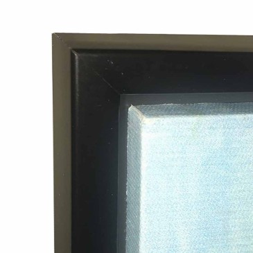 Quadro ABSTRACT-B di Tomasucci stampa su tela con cornice nero opaco