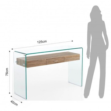 Tomasucci glass console Noa ideal for entrance | Kasa-Store