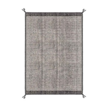 bizzotto chathu tappeto in lana grigio
