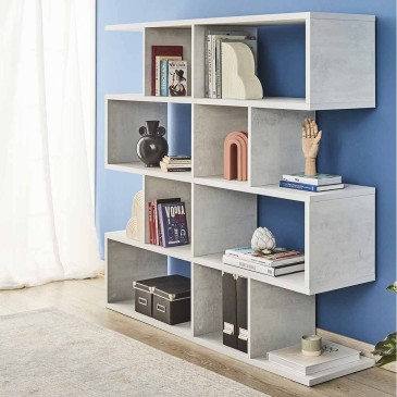 4-storey modular bookcase by Sarmog available in various finishes
