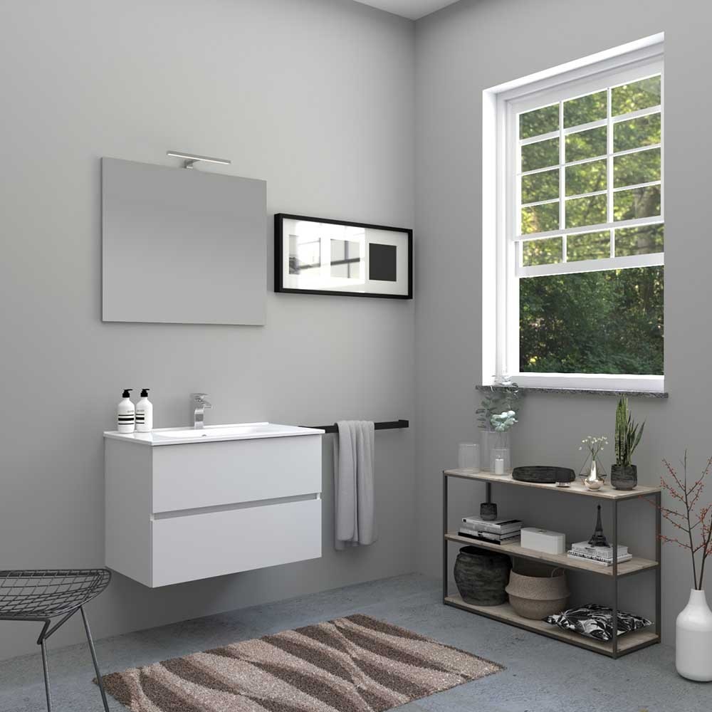 Bathroom cabinet Monya 80 suspended composition | kasa-store