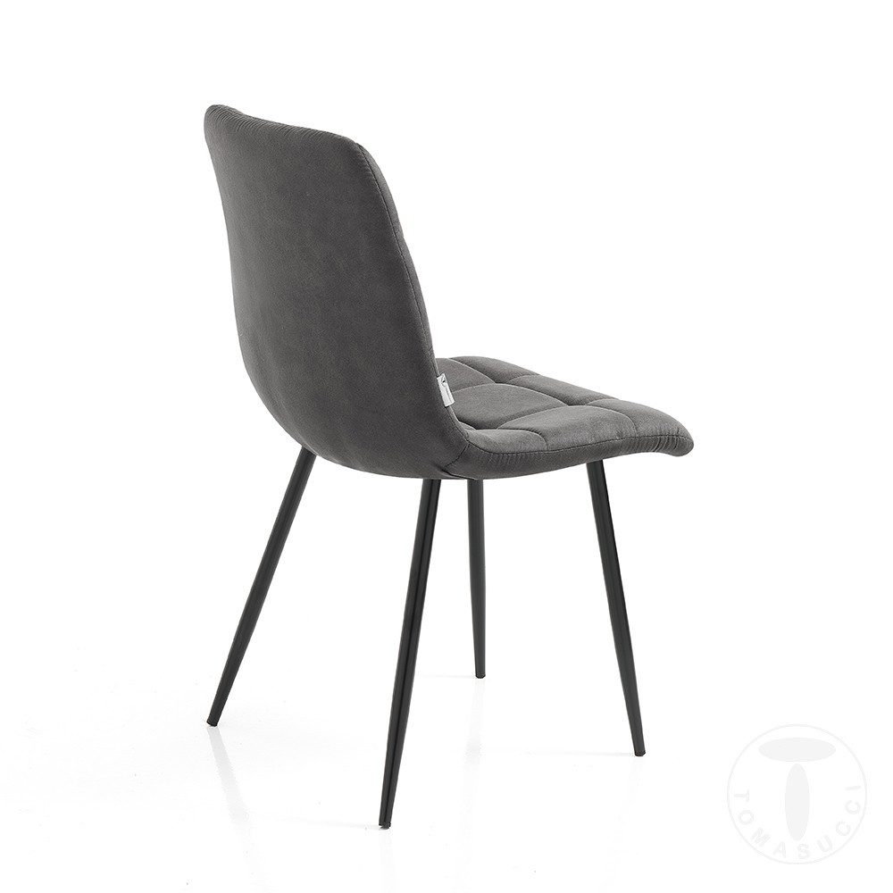 Καρέκλα Toffee Tomasucci με επένδυση από ύφασμα που μοιάζει με βελούδο | kasa-store