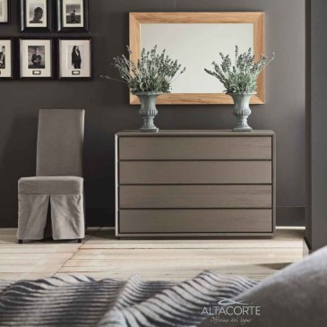 Nook chest of drawers by Altacorte 4 drawers structure in solid European oak