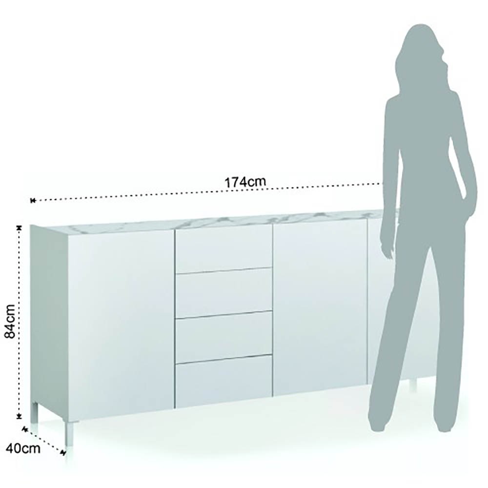 Tomasucci Eddy großes Sideboard für Ihr Wohnzimmer | Kasa-Laden