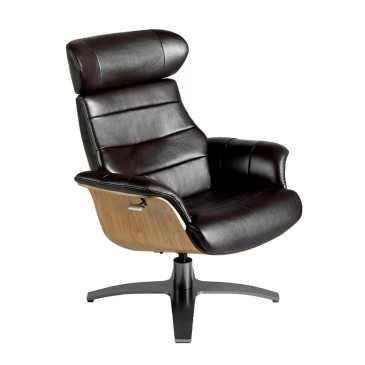 Angel Cerda fauteuil voor woonkamer of kantoor met voetsteun | kasa-store