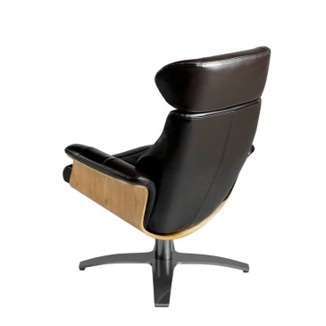 Angel Cerda armchair for living room or office with footrest | kasa-store