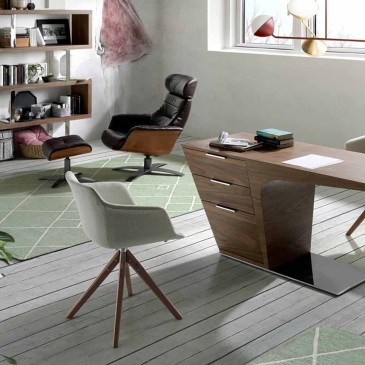 Angel Cerda Sessel für Wohnzimmer oder Büro mit Fußstütze | kasa-store