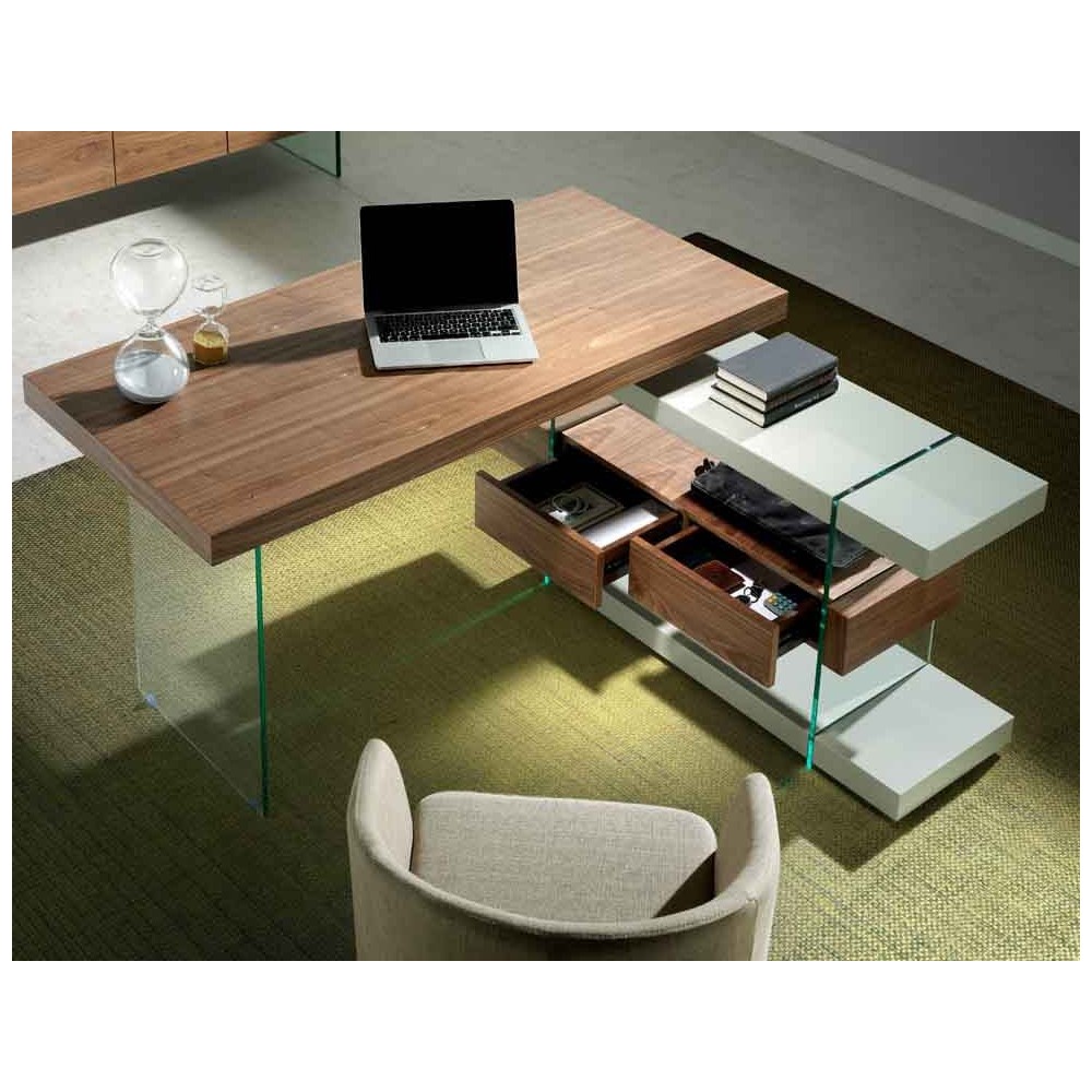 Modern and elegant wooden desk by Angel Cerdà | kasa-store