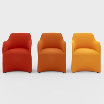 Viganò Maggy big armchair in fabric with armrests
