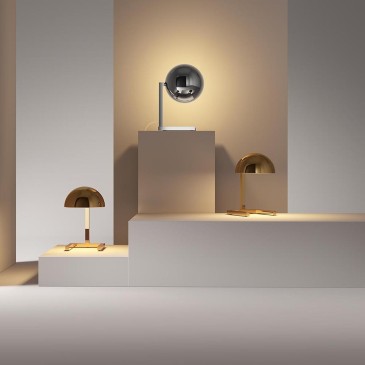 Mja table lamp by Lumen Center designed by Jacques Adnet
