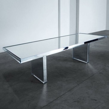 Glas Italia Prism glass table made in Italy