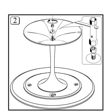 Tulpan ovalt bord i olika storlekar med skiva i laminat eller marmor
