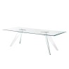Glas Italia Alister fixed table with glass top available in two sizes