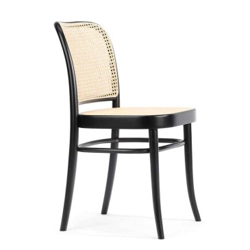 Ton chair 811 upholstered in Vienna straw