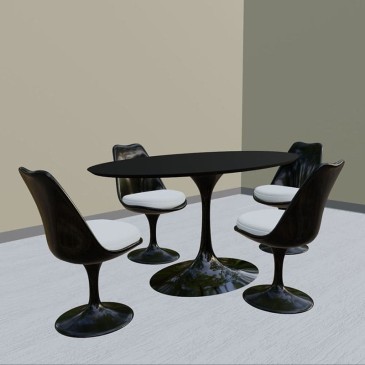 Tulip reissue table and chairs set | kasa-store