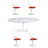 Tulip re-edition table and chairs set